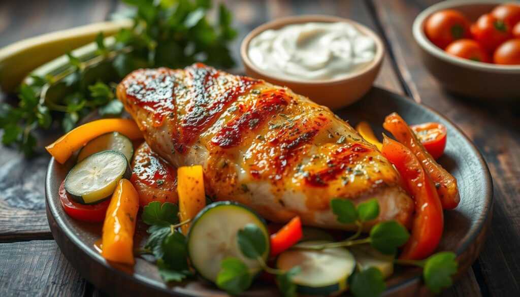 receita com peito de frango