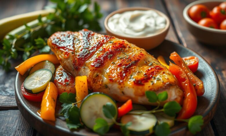 receita com peito de frango